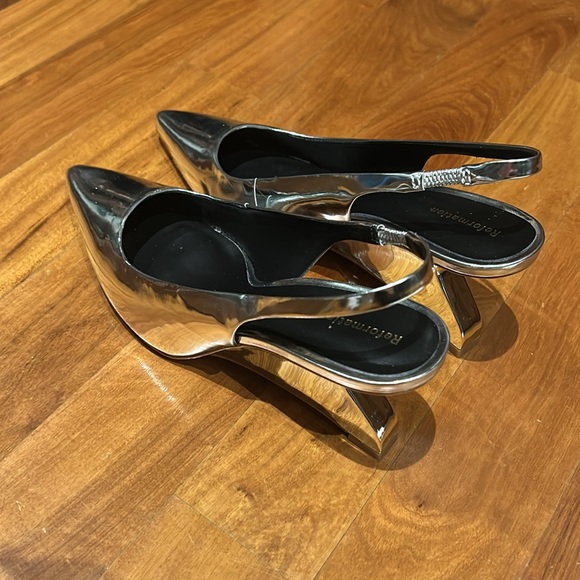 Metallic silver Westlyn closed toe wedge - Picture 5 of 7